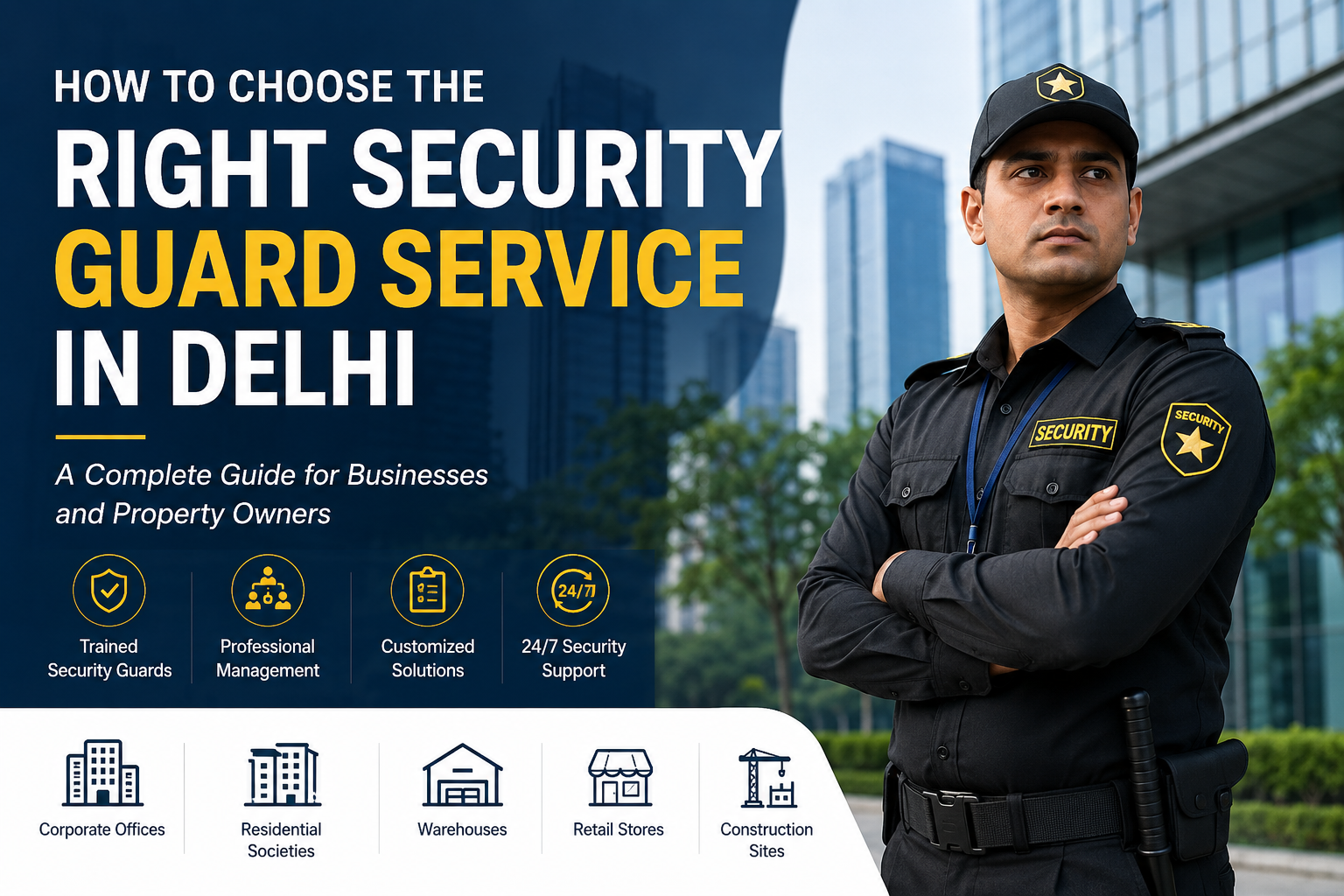 How to Choose the Right Security Guard Service in Delhi